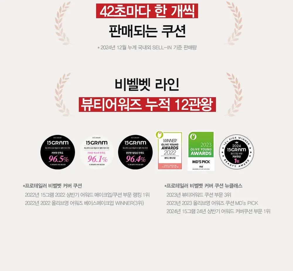 [미니쿠션] 에스쁘아 미니 쿠션 3종 택1 (비벨벳/비글로우/세범컷) 상세페이지 8